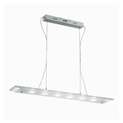 Pendul Office, 7 LED, L:800 mm, H:150/800 mm, Transparent