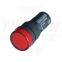 Lampa de semnalizare cu LED, rosie LJL16-RE 230V AC/DC, d=16mm