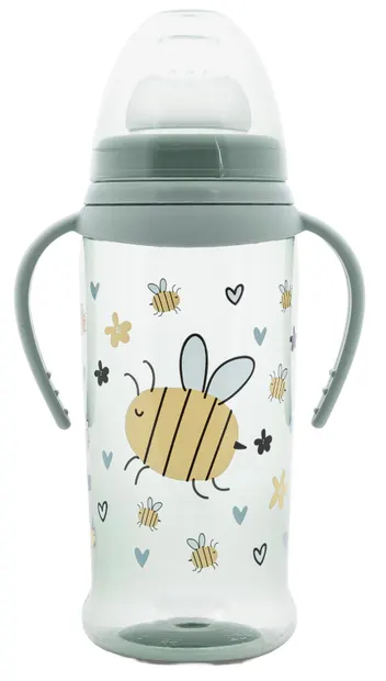 Biberon cu vârf moale Lorelli My Friend - 350 ml, Iceberg Green