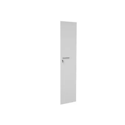 Usa alba pentru dulap scolar inaltime 187 cm, ingust, pentru materiale didactice