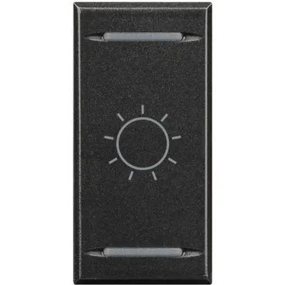 Capac tasta Axolute MyHOME BUS - simbol iluminare tip basculant - 1 modul - antracit