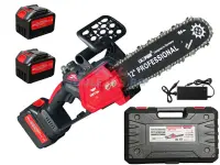Mini Drujba electrica 8AH, 48V, 300mm, 2 acumulatori, brushless, ungere automata, 1800w, CAMPION CMP1756