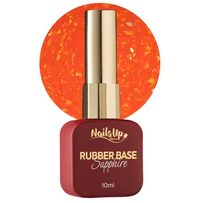 Rubber base NAILSUP Sapphire Flakes 06 10 ml