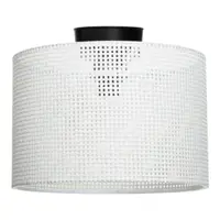 Plafonieră crem cu abajur textil ø 30 cm Goza – Squid Lighting