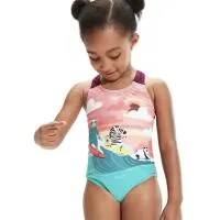 Costum de baie întreg pentru copii Speedo Digital Printed Swimsuit