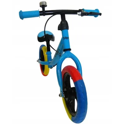 Bicicleta copii fara pedale R-Sport R6 albastru 11 inch, scaun moale reglabil pe inaltime 31-38 cm, roti din spuma EVA, frana pe roata din fata, cadru usor din otel, pana la 35 kg, varsta 2-6 ani
