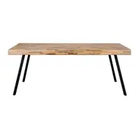 Masă de dining lemn masiv de tec 90x200 cm Suri – White Label