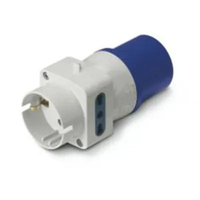 One-Way Adaptornip20 16a 2p+e 250v 1 Biv.+1 P30