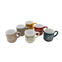 Set 6 căni din ceramică, Siaki Collection, 120 ml