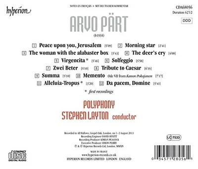 Arvo Part: Choral Music