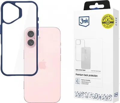 Husă 3mk - Satin Armor Case, iPhone 16 Plus, albastru