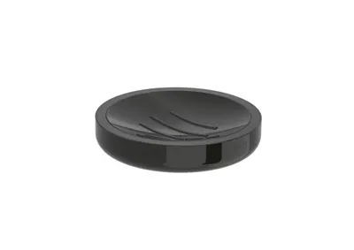 Savoniera Roca Tempo A817024CN0, pe blat, metal, lucios, Negru titan