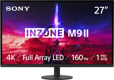 Monitor de gaming Sony - Inzone M9 II, 26.9'', 4K, 160Hz, 1ms, IPS, negru