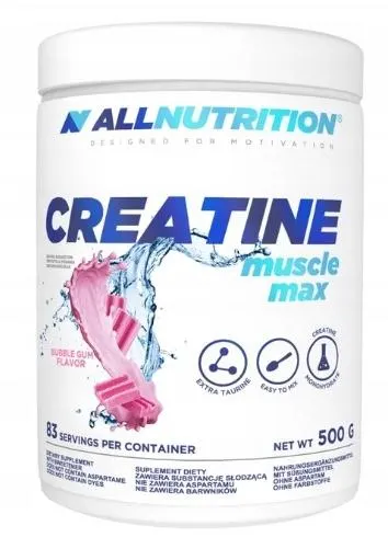 Creatine Muscle Max, gumă de mestecat, 500 g, AllNutrition