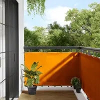 vidaXL Paravan de balcon portocaliu 90x800 cm 100% poliester Oxford