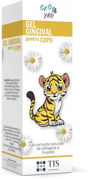 Gel gingival pentru copii Baby4You, 15ml, Tis Farmaceutic