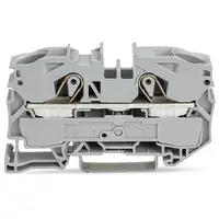 2-conductor through terminal block; 16 mm²; suitable for Ex e II applications; side and center marking; for DIN-rail 35 x 15 and 35 x 7.5; Push-in CAGE CLAMP®; 16,00 mm²; red
