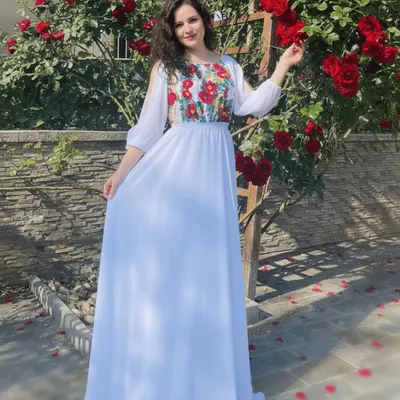 Rochie Eleganta cu motive stilizate florale Viviana 2