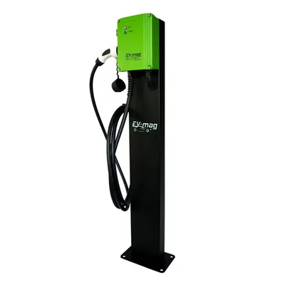 Statie incarcare masini electrice EV-MAG GS107T2GCS, 7 kW, type 2, monofazat, montaj pe stativ