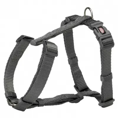 Ham pentru caini Premium XS-S 30-44 cm 10 mm gri grafit