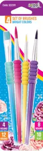Set pensule de vopsea S. Cool - Soft Grip, 4 buc