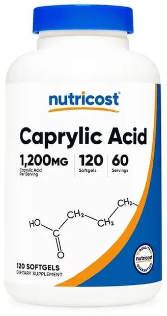Caprylic Acid, 120 gelatină moale capsule , Nutricost