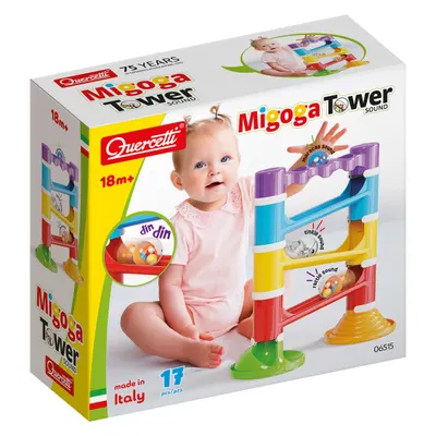 Turn cu bile sonore, Quercetti, Migoga, 17 piese