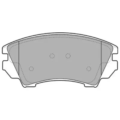 Set placute frana, frana disc DELPHI LP2081