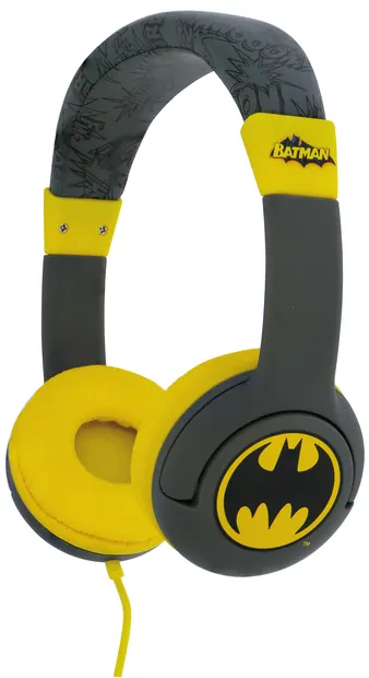 Căști pentru copii OTL Technologies - Batman, gri/galbene