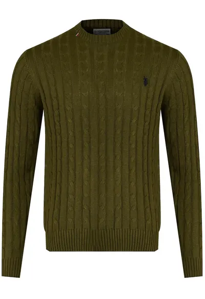 Pulover barbati BERT US40 173 005 000413 346 - U.S Polo Assn - Bumbac/Casmir - Maro