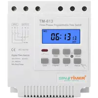 Releu digital trifazic cu temporizator, Sinotimer, temporizator, intrerupator, programabila, 380V, 16A, TM613