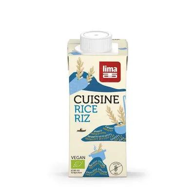 Crema de orez pentru gatit bio 200ml Lima