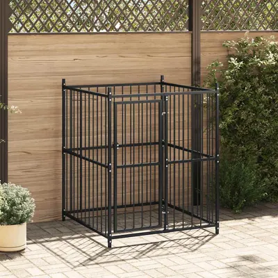 vidaXL Padoc pentru câini de exterior, 120 x 120 x 150 cm