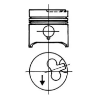 Piston Kolbenschmidt 93578620
