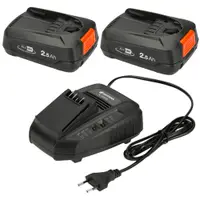Kit baterii cu incarcator Gardena - P4A 2хPBA 18V/45 + AL1830CV, 18V, 2.5Ah