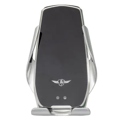 Suport Auto pentru Telefon, Incarcare Wireless, 15W, Argintiu