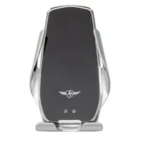 Suport Auto pentru Telefon, Incarcare Wireless, 15W, Argintiu