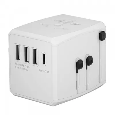 Incarcator Retea Techsuit HHT904-B3 Travel, 30W, 3A, 3 x USB-A - 1 x USB-C, Alb