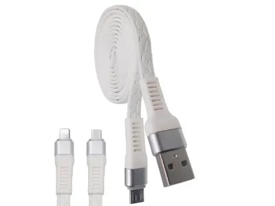 Cablu tip C imitatie piele alb incarcare rapida