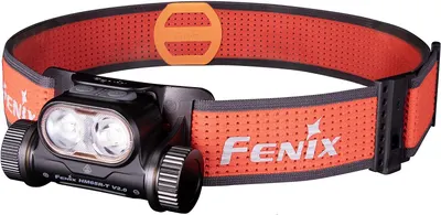 Lanternă frontală Fenix - HM65R-T V2.0 LED, portocaliu
