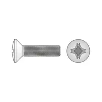 Surub Cap Semiinecat Locas Cruciform 966 Otel Gr.4.8 Zincat-M5 X 25