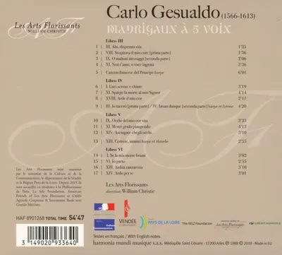 Gesualdo: Madrigals