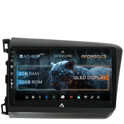 Navigatie Honda Civic (2012-2015), Android, P-Octacore 2GB RAM + 32GB ROM, 9 Inch - AD-BGP9002+AD-BGRKIT007