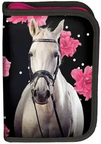 Penar cu rechizite scolare Paso Horse - un compartiment cu 2 aripi