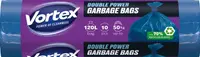 Saci de gunoi Vortex - Ultra Strong, 120 l, 10 buc., dublu stratificate