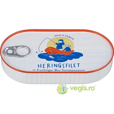 File de Hering in Sos de Rosii Ecologic/Bio 200g