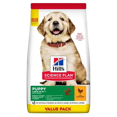 Hrana uscata caini, Hill's Science Plan Canine Puppy Large Breed Chicken Value Pack, 16 kg