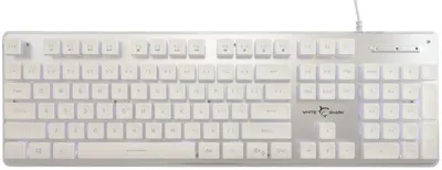 Tastatură gaming White Shark - TACHI, White LED, alb