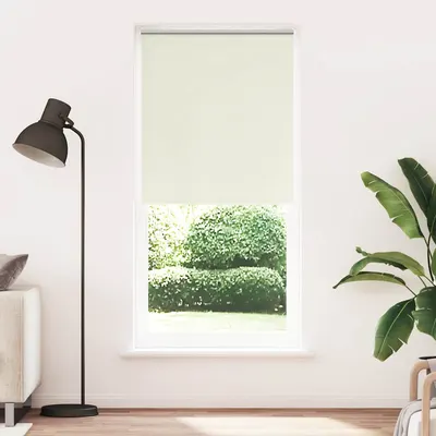 vidaXL Jaluzea opacă 84,4x230 cm, lățime material 80 cm, alb-gălbui