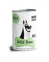 PAKA ZWIERZAKA PEPE Hrană umedă monoproteică cu carne de mistreț 99% 800 g